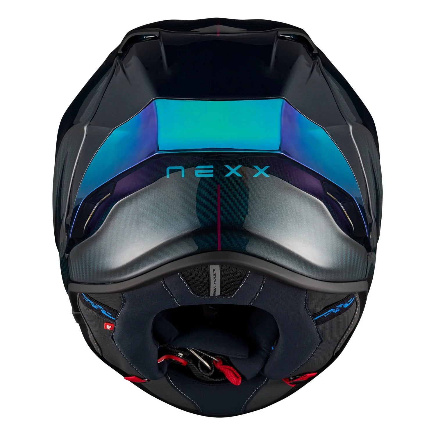 NEXX X.R3R Hadal Carbon Blue Teal Helmet