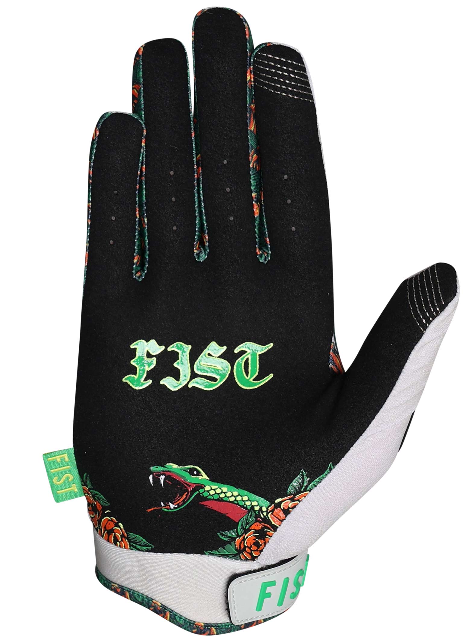 Fist Handwear Strapped Poison Gloves
