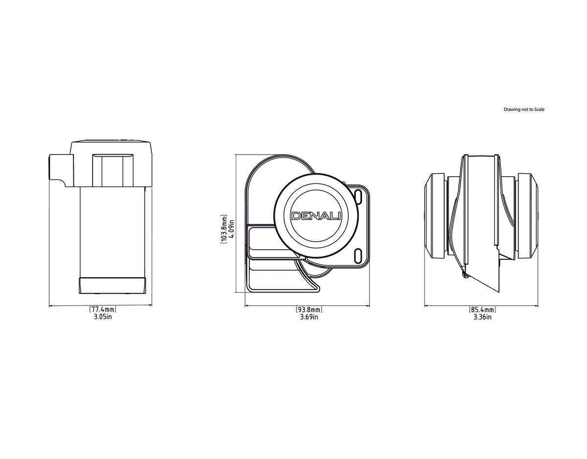 Denali Soundbomb Split Dual-Tone Air Horn
