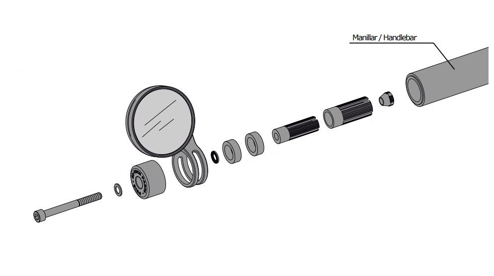 Puig Tracker Bar End Mirror