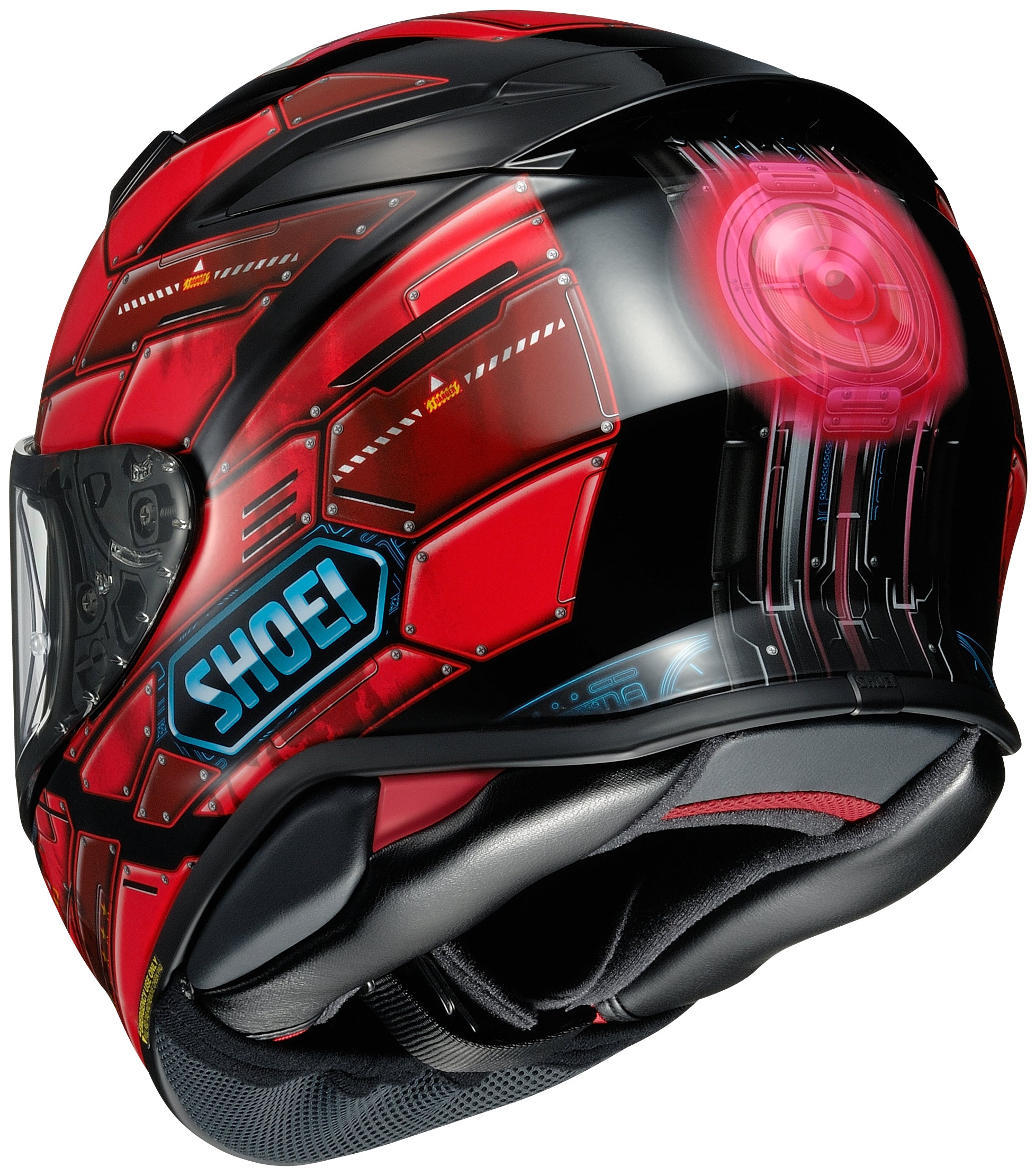 Security Jacket Back Icon Shoei RF-1400 Fortress Helmet — Motorcycle Gear