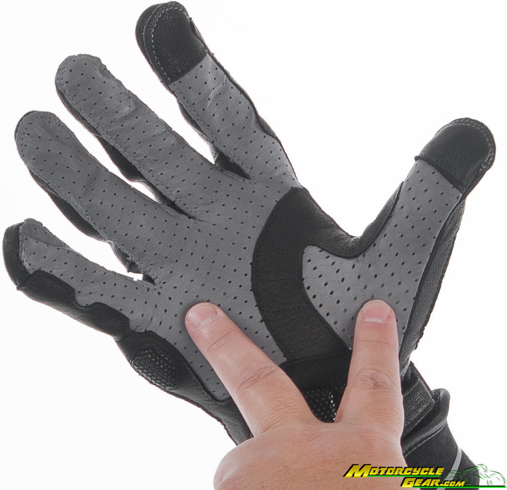 Perforated palm for maximum ventilation, feel and comfort