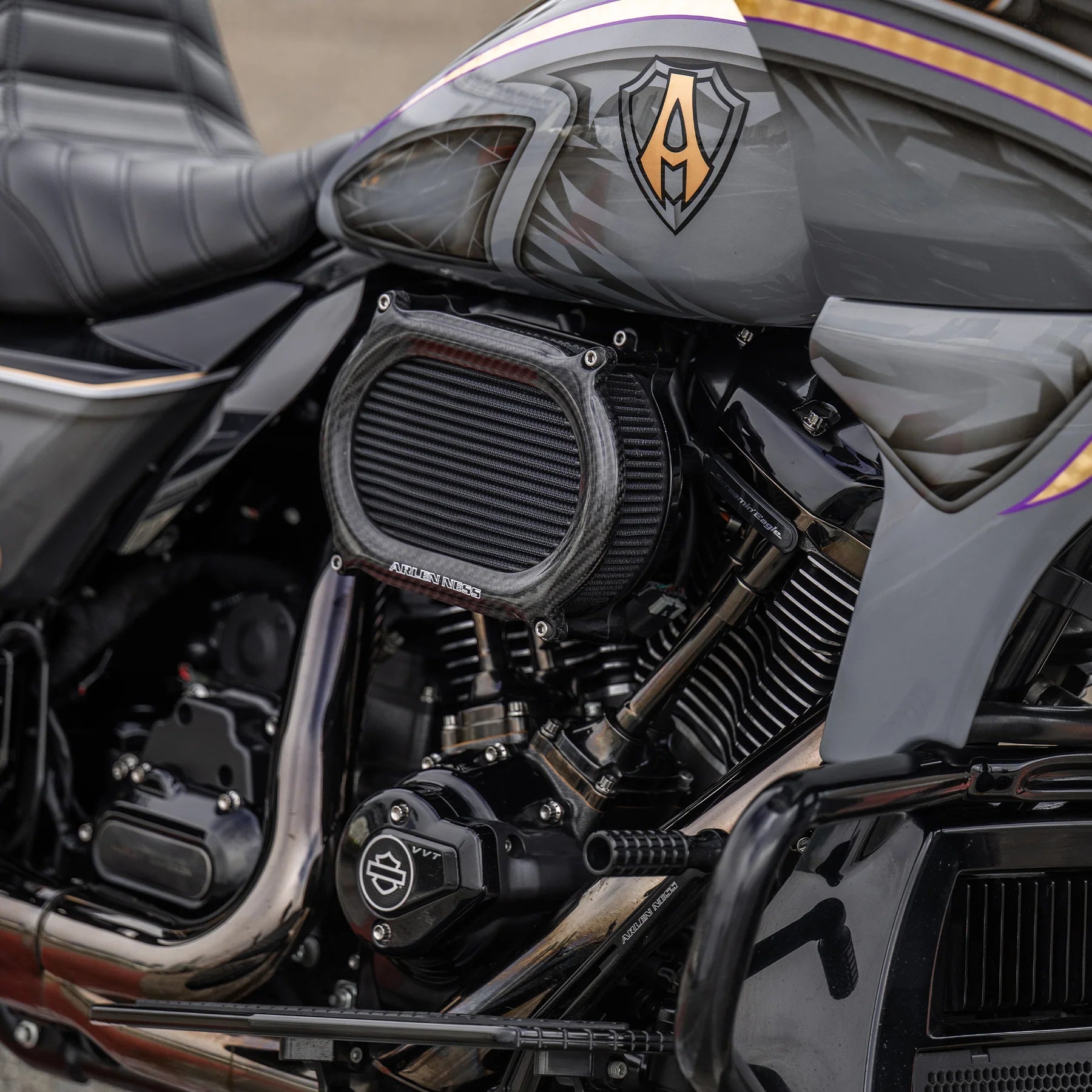 ARLEN NESS Stage 2 Oval Air Cleaner Kit for Harley Davidson Models