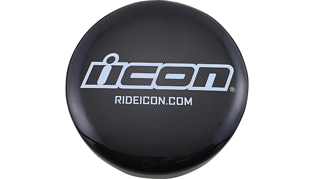 Icon Black Logo Barstool Topper