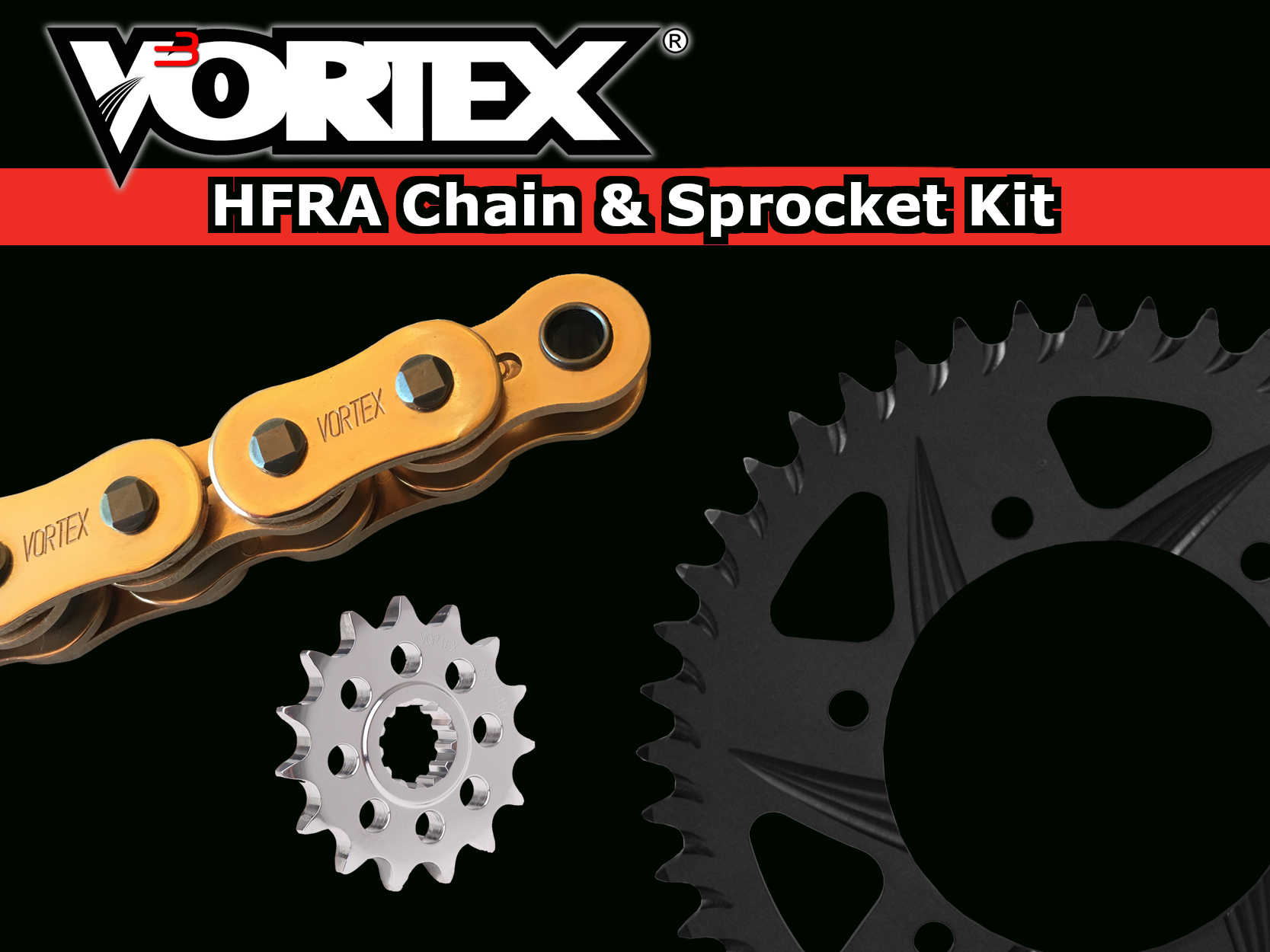 Vortex HFRA Chain and Sprocket Kit Yamaha FZ-10 / MT-10 2017-2026