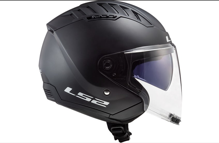 LS2 Copter Solid Open Face Motorcycle Helmet