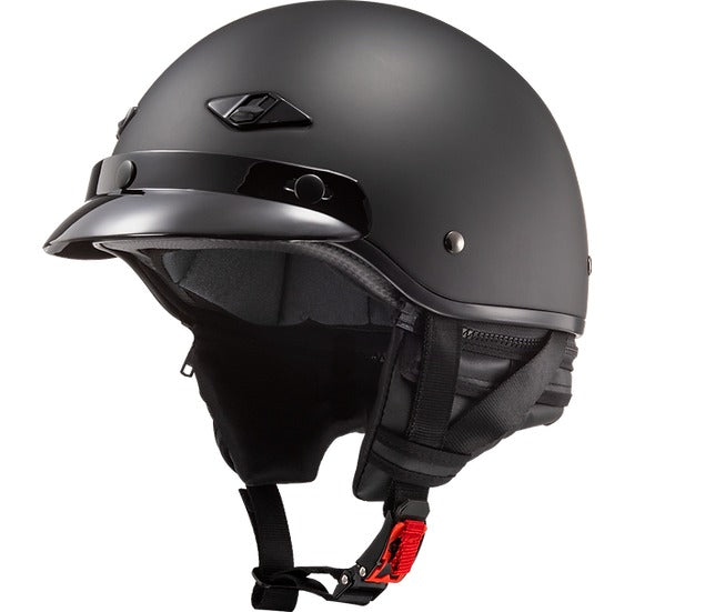 ls2 bagger helmet Solid Matte Black / Large FEATURES HPFC (High Performance Fiberglass Composite) shell LS2 Bagger Solid Helmet Gloss
