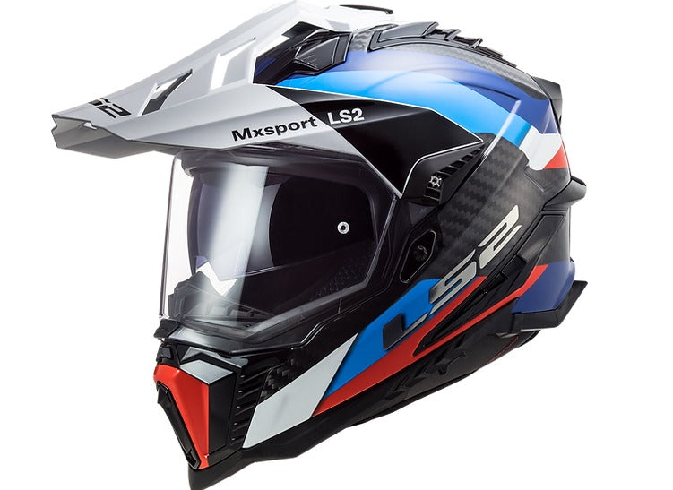 helmets ls2 usa LS2 Explorer Carbon Frontier Helmet - Black/Blue