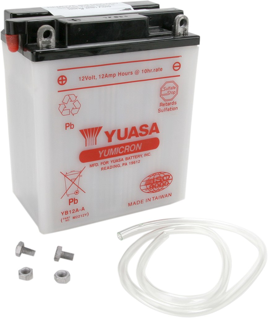 Yuasa YB12A-A Yumicron Conventional Battery