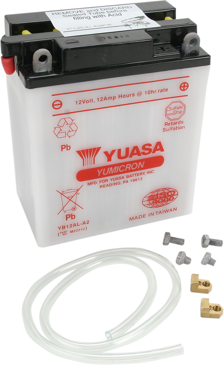 Yuasa YB12AL-A2 Yumicron Conventional Battery