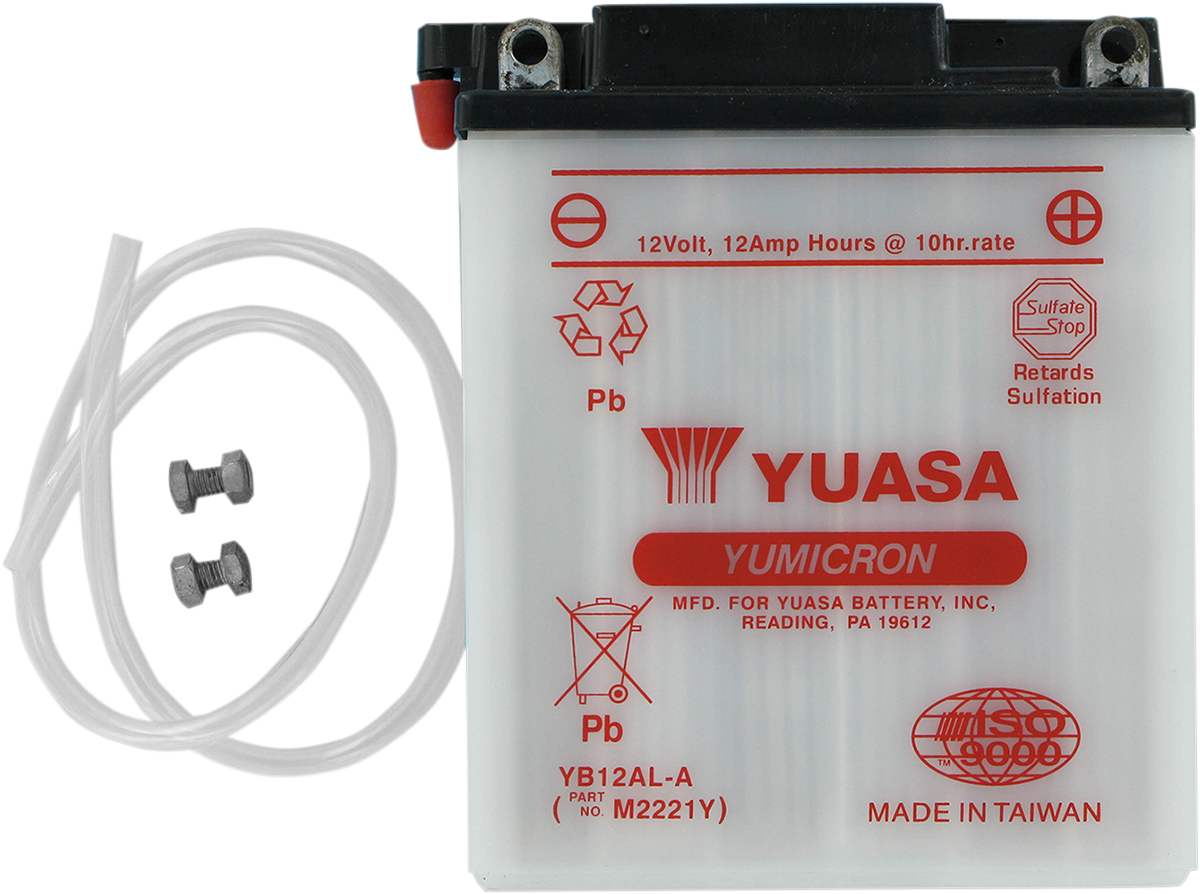 Yuasa YB12AL-A Yumicron Conventional Battery