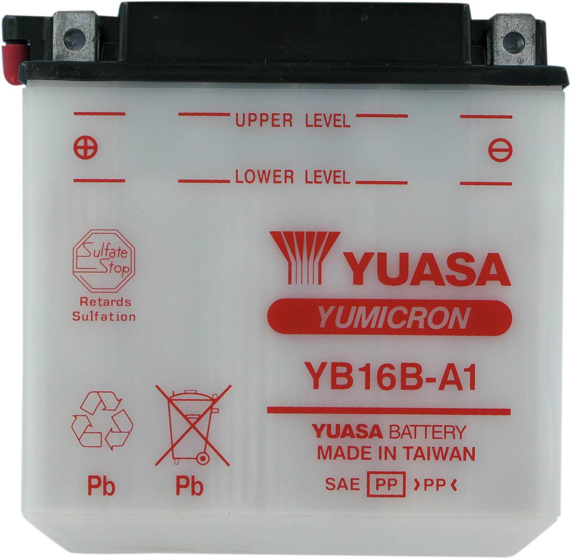 Yuasa YB16B-A1 Yumicron Conventional Battery