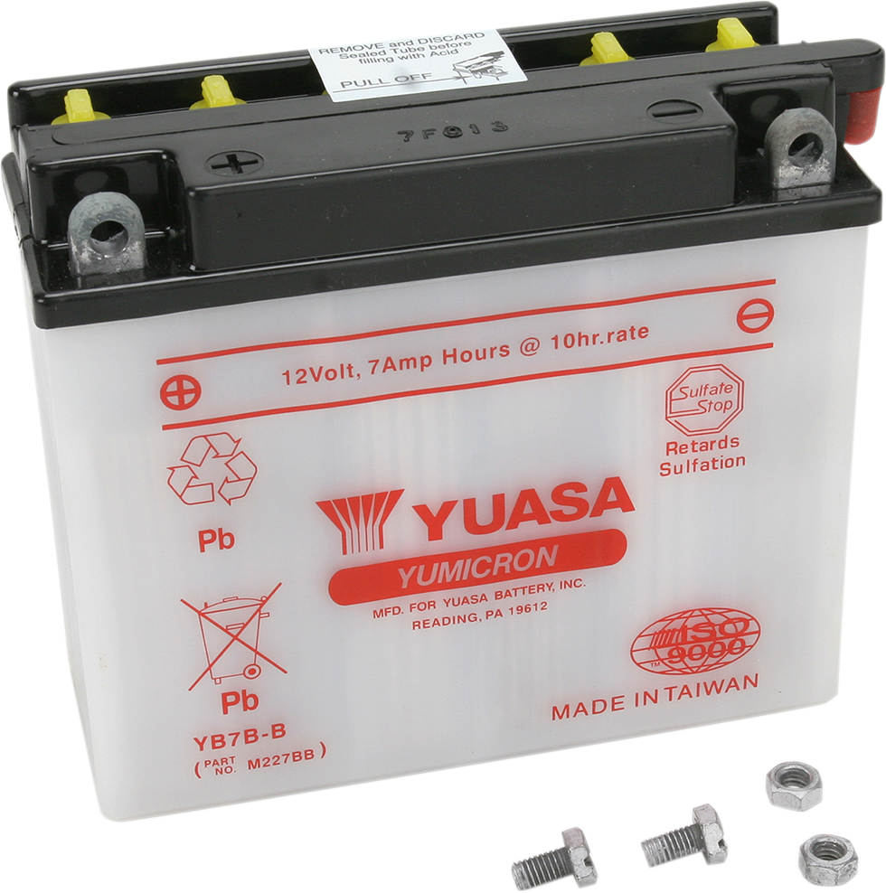 Yuasa YB7B-B Yumicron Conventional Battery