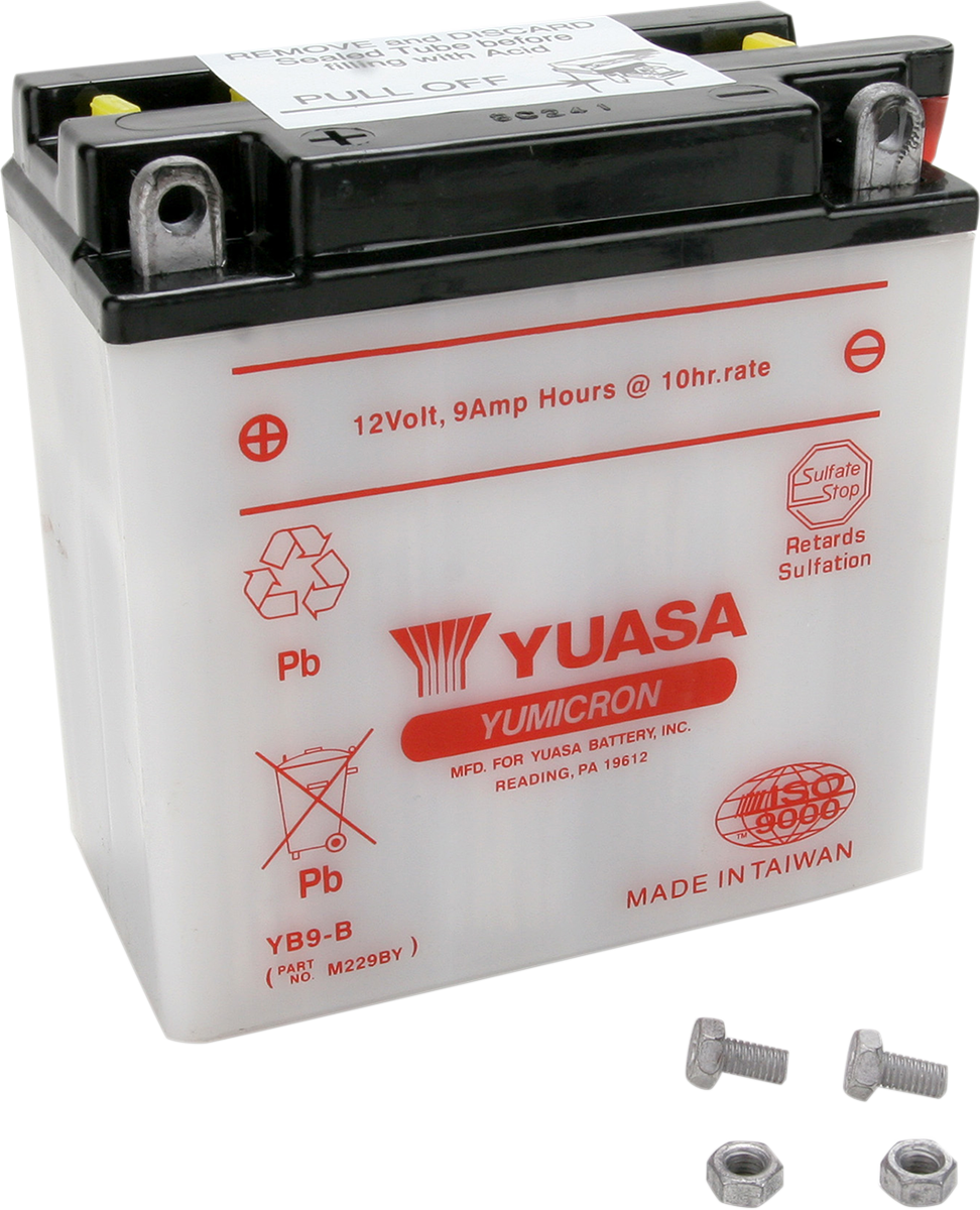 Yuasa YB9-B Yumicron Conventional Battery