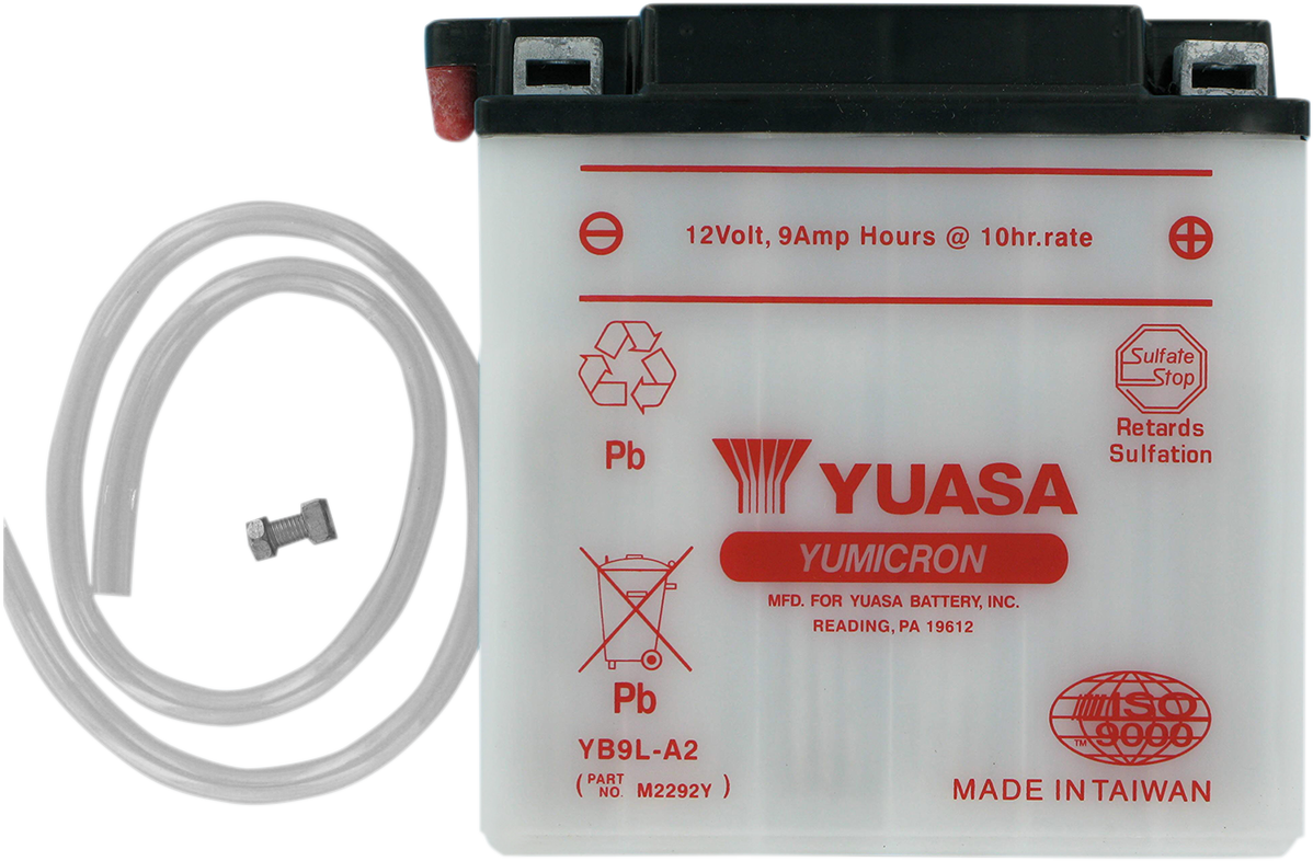 Yuasa YB9L-A2 Yumicron Conventional Battery