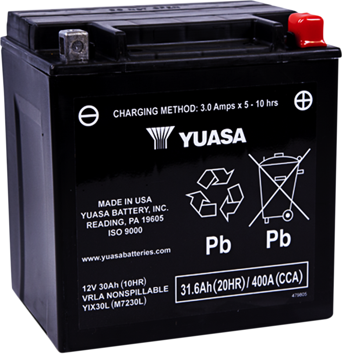 Yuasa YIX30L Factory Activated AGM Battery