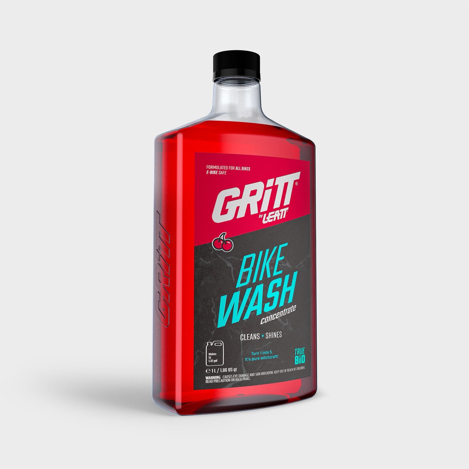 GRiTT by Leatt Bike Wash True BiO Concentrate 1L (1.06 US qt) makes 5L (1.32 US gal)