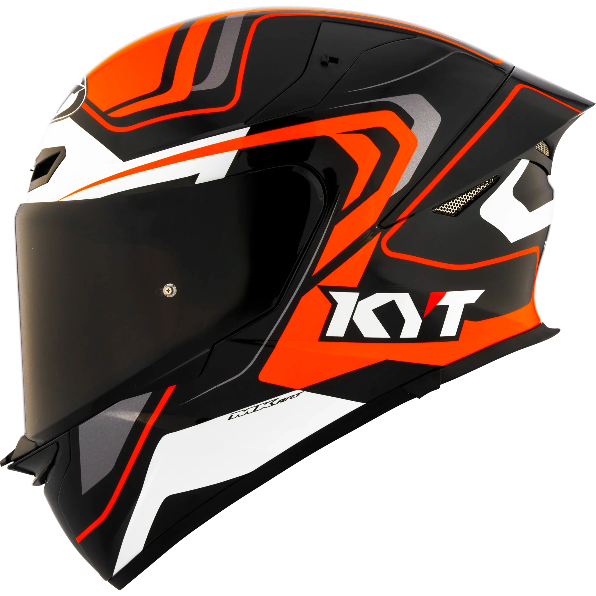 black and orange motorcycle helmets KYT TT REVO Helmets — Motorcycle Gear