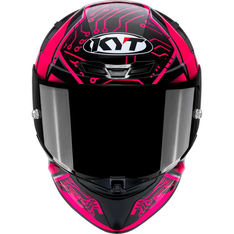 KYT TT Revo Hyper Pink Special Edition Helmet