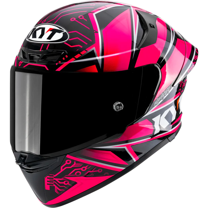 KYT TT Revo Hyper Pink Special Edition Helmet