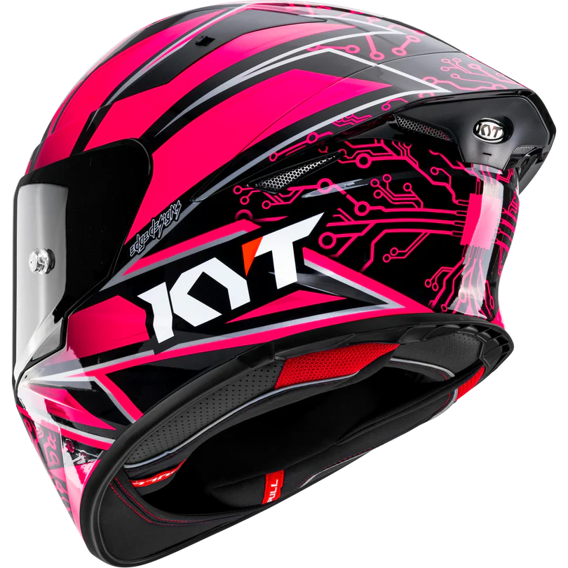 KYT TT Revo Hyper Pink Special Edition Helmet