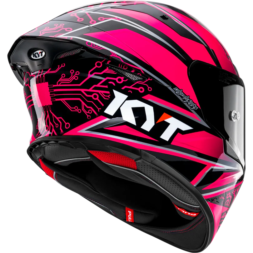 KYT TT Revo Hyper Pink Special Edition Helmet