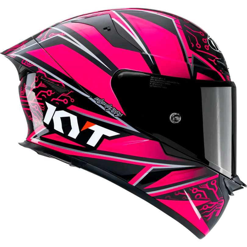 KYT TT Revo Hyper Pink Special Edition Helmet