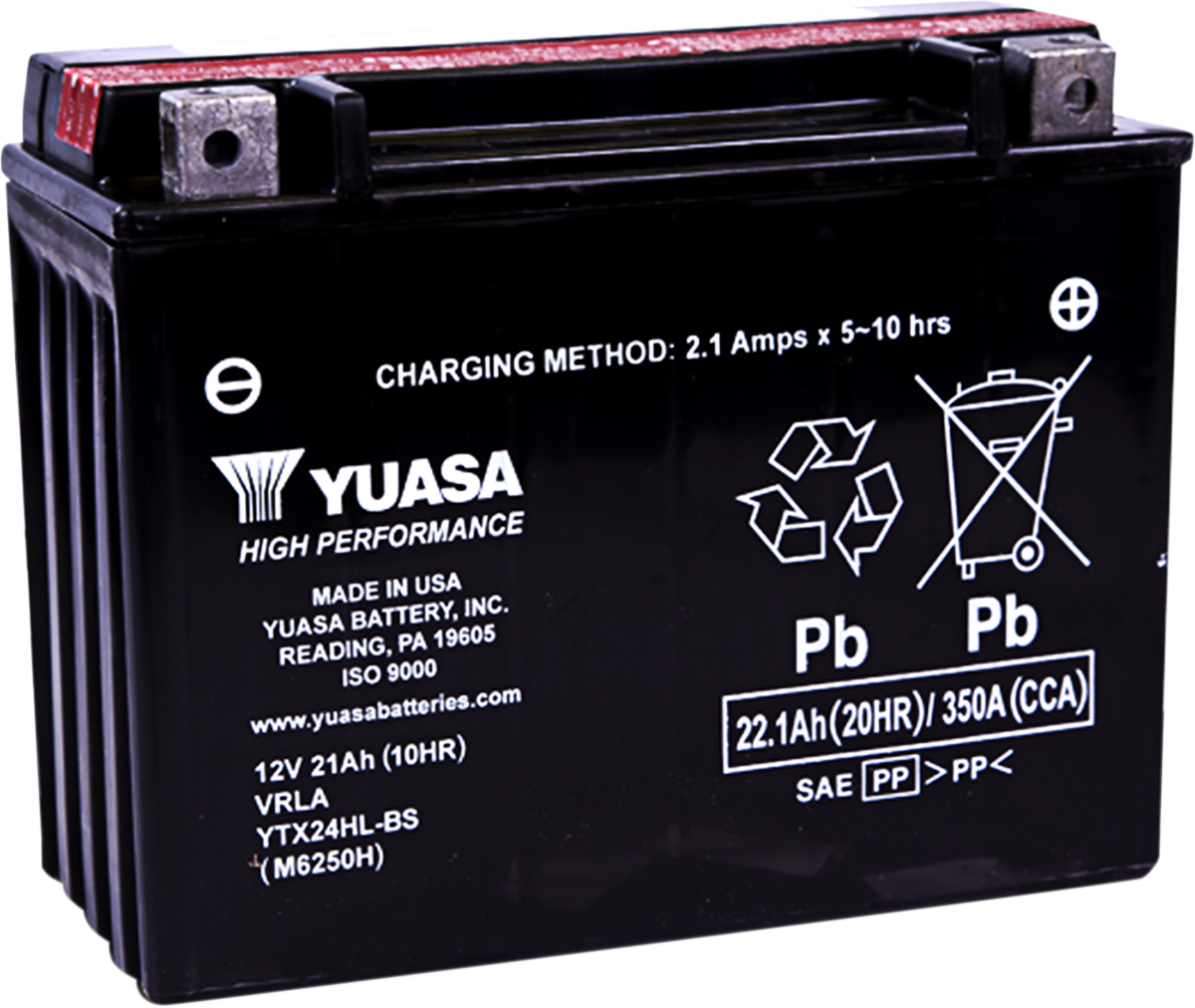 Yuasa YTX24HL-BS High Performance AGM Battery