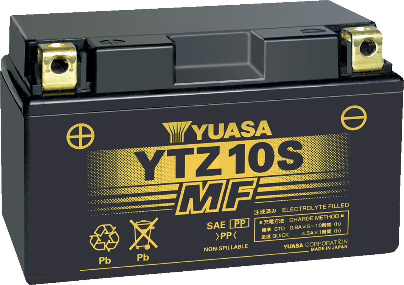 Yuasa YTZ10S Factory Activated AGM High Performance Battery
