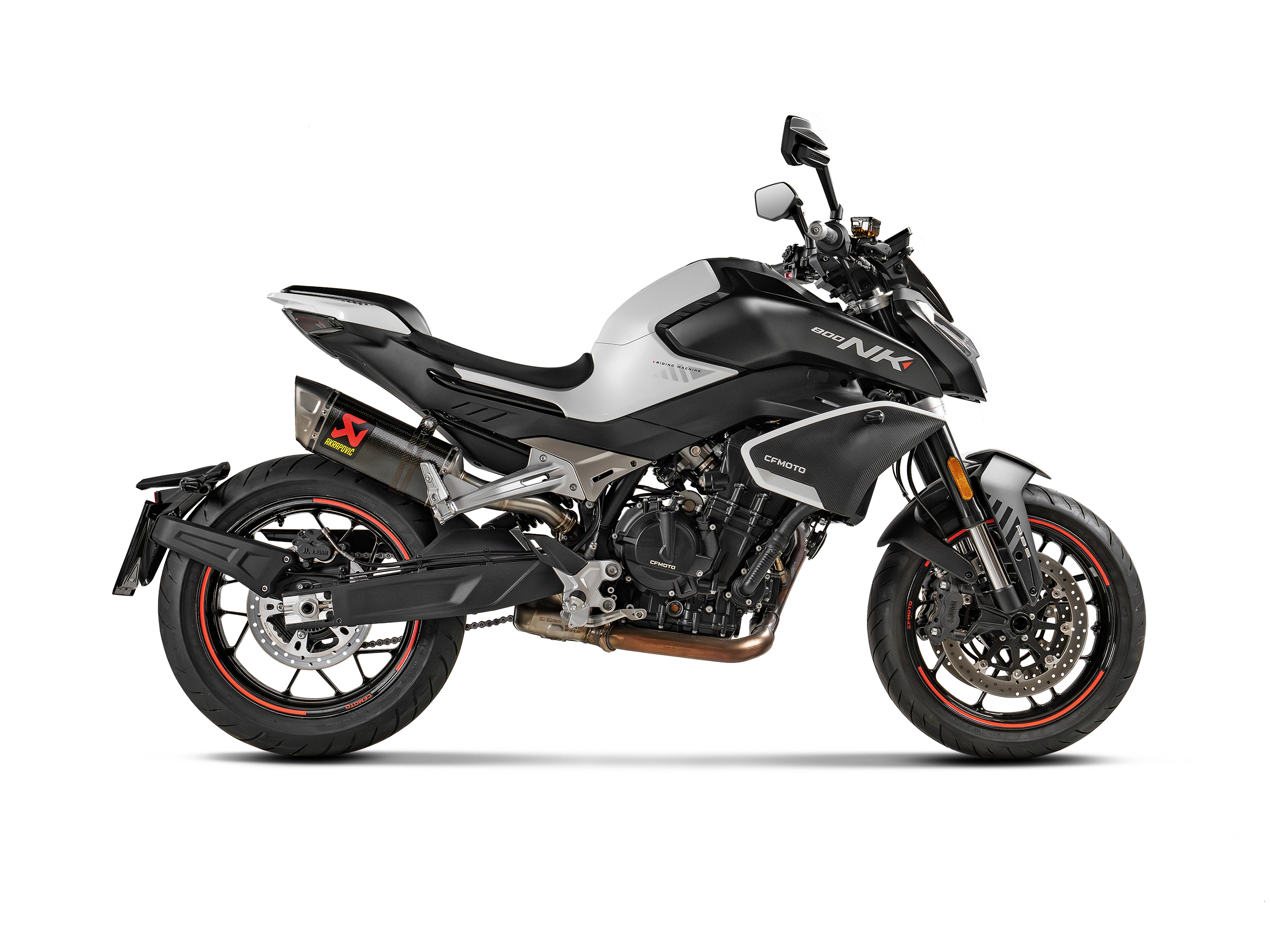 Akrapovic Slip-On Exhaust CFMOTO 800NK 2024-2026