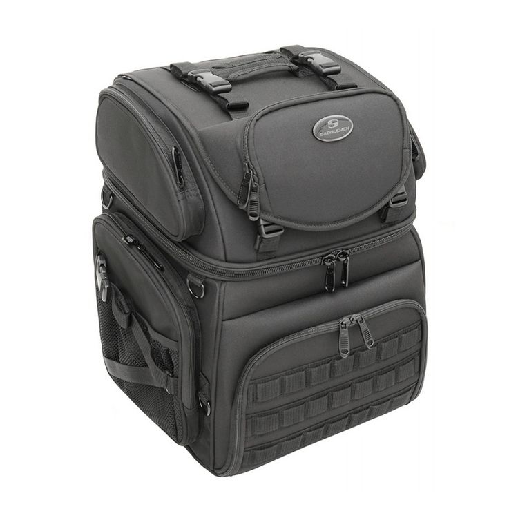 Saddlemen BR3400 Tactical Sissy Bar Bag ~ 3515-0202; Black, Size One Size (BLKOS)