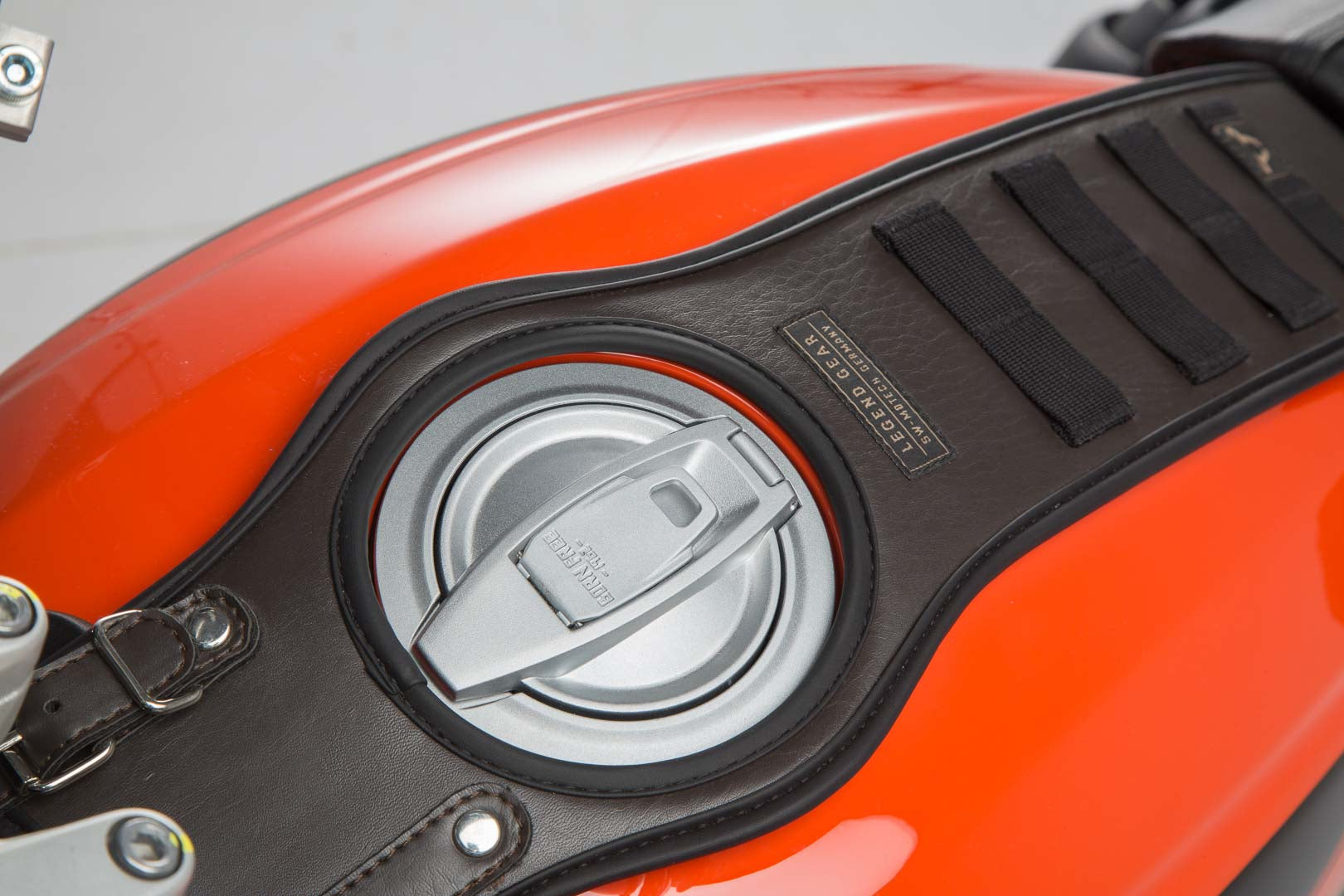 SW-Motech Legend Gear Tank Strap Set for Scrambler Models (14-) with LA3 Smartphone Bag