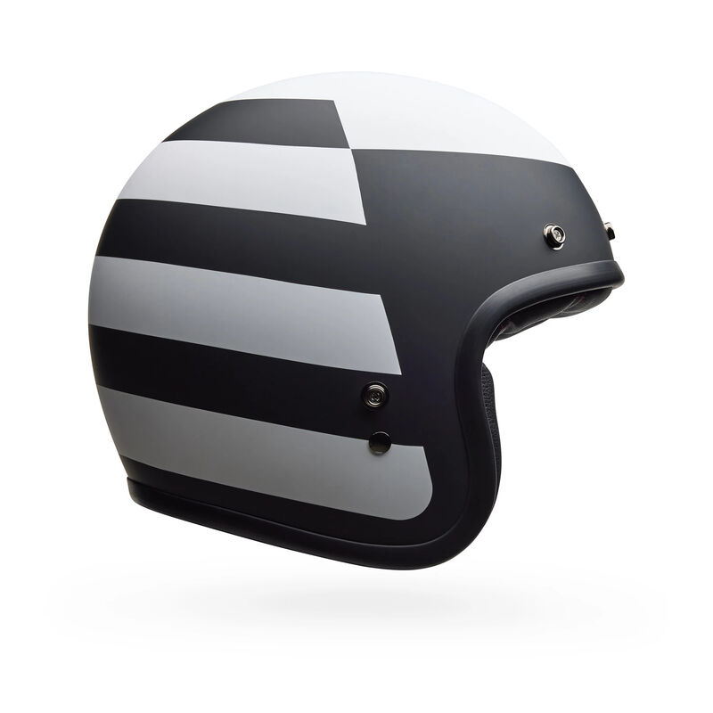 black and white helmet motorcycle Bell Custom 500 Parlor Helmet — Motorcycle Gear