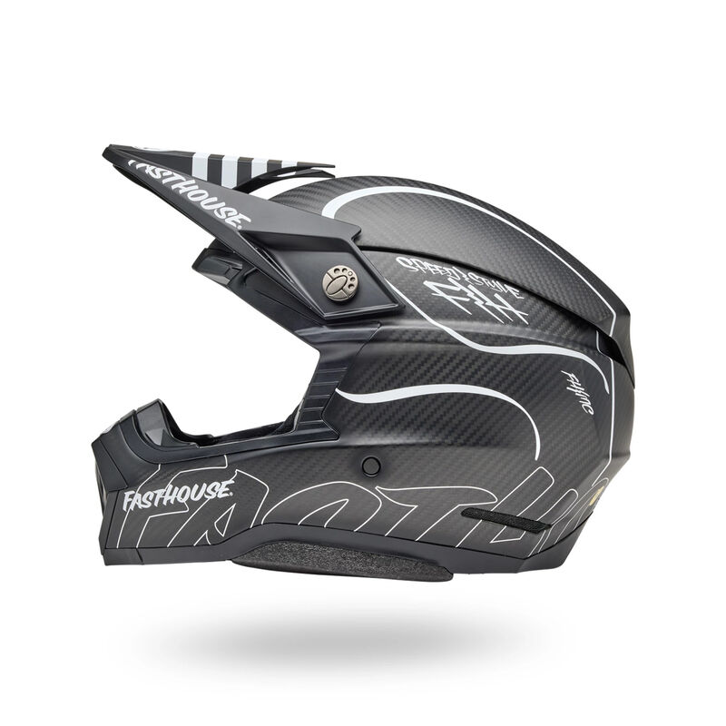 bell helmet fasthouse Bell Moto-10 Spherical Fasthouse Raven Helmet — Motorcycle Gear
