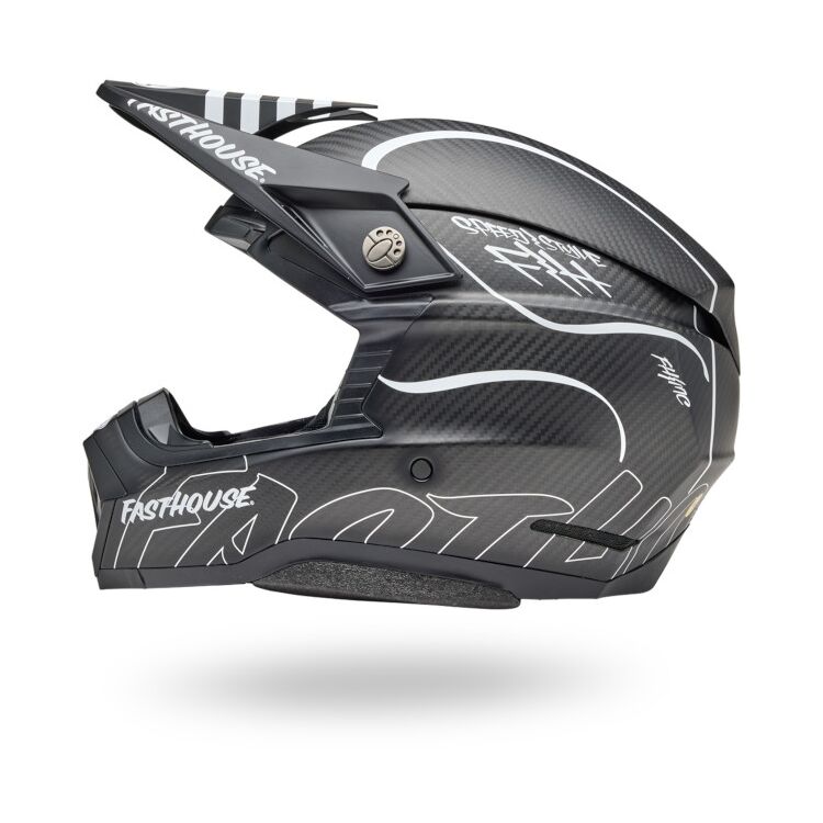 fast helmet for motorcycles Bell Moto-10 Spherical Fasthouse Raven Helmet — Motorcycle Gear