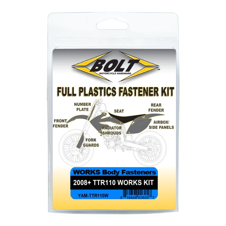 Bolt Body Work Fastener Kit - '08-'25 Yamaha TT-R 110