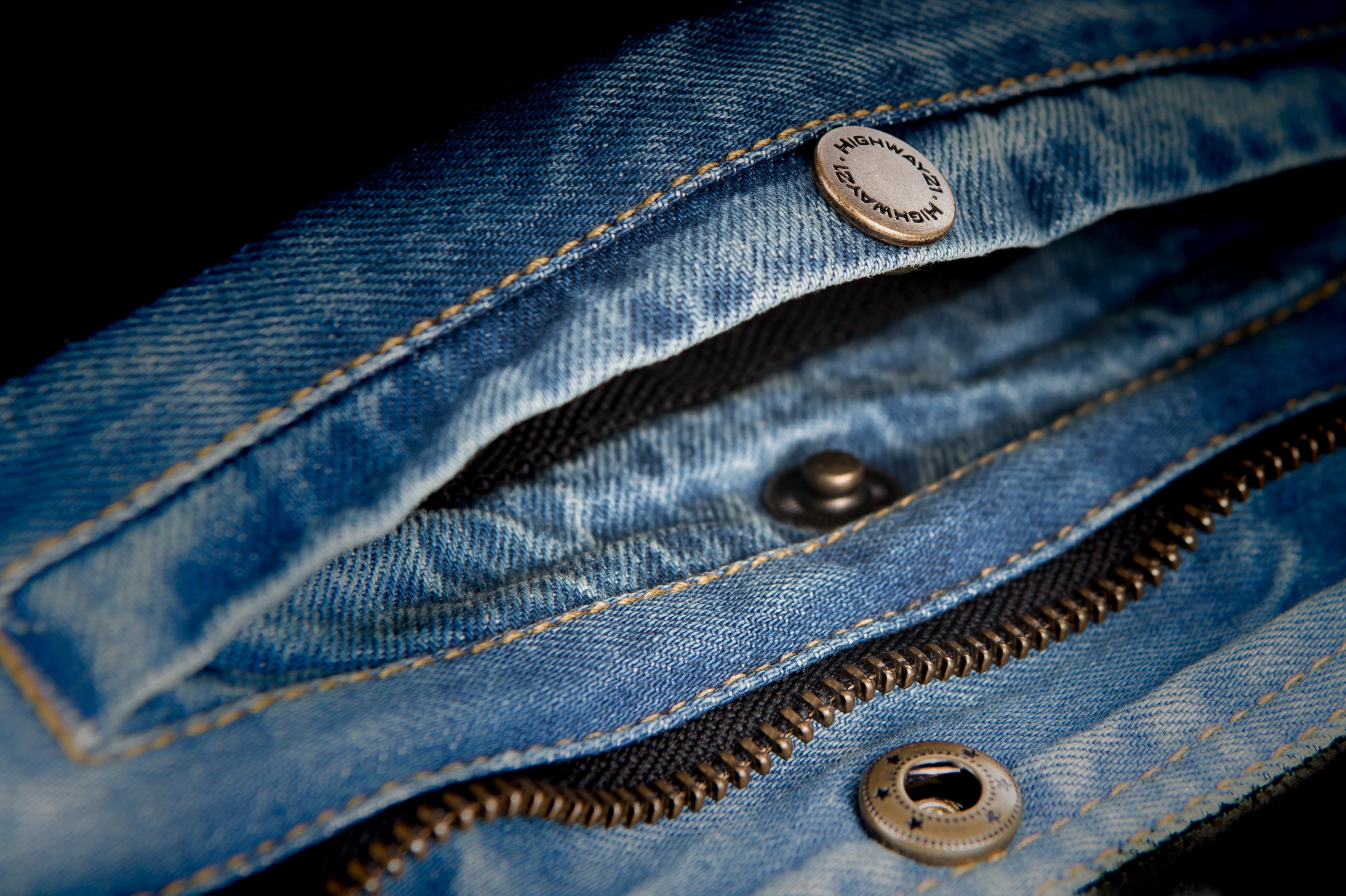 Highway 21 Iron Sights Denim Vest With Club Collar