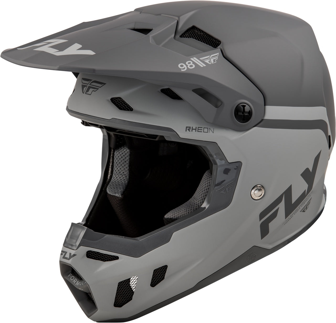cool fly motorcycle helmet Fly Racing Formula CC Objective Helmet Matte Black/Grey XL