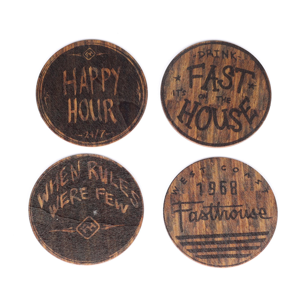 Fasthouse Coaster Set 4 Pack