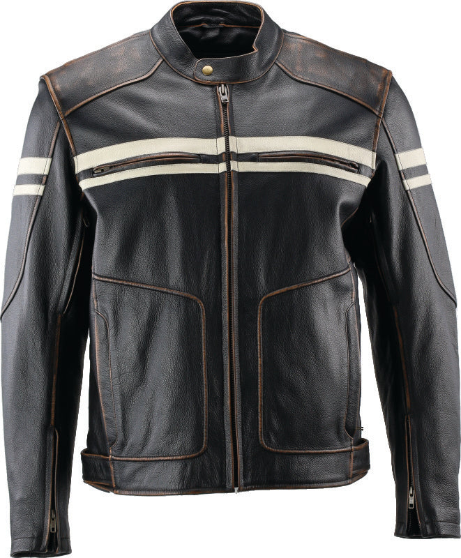 River Road Hoodlum Leather Jacket