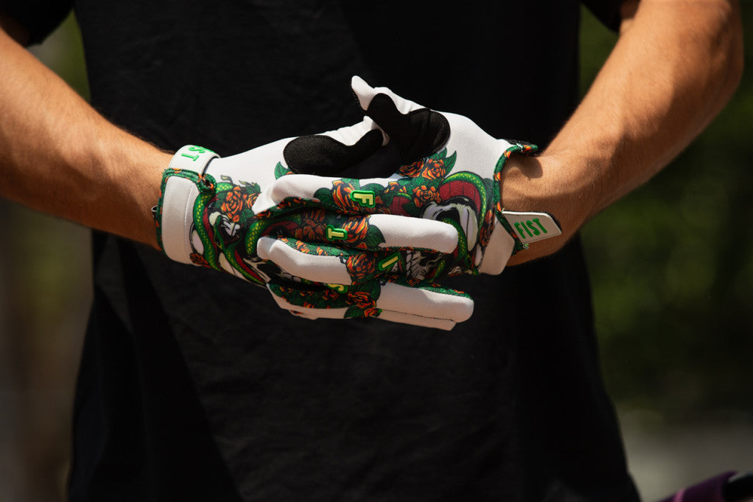 Fist Handwear Strapped Poison Gloves