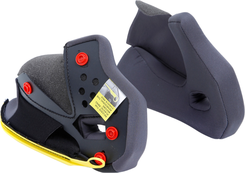 AGV Tourmodular Cheek Pads - Gray/Black
