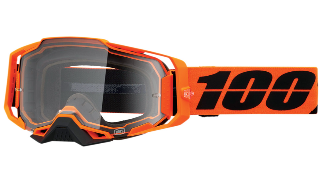 100% Armega Goggles with Clear Lens