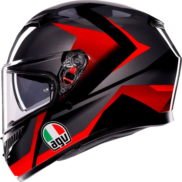 agv k3 negro mate AGV K3 Striga Helmet Black/Blue/Red L