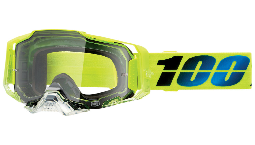 100% Armega Goggles with Clear Lens
