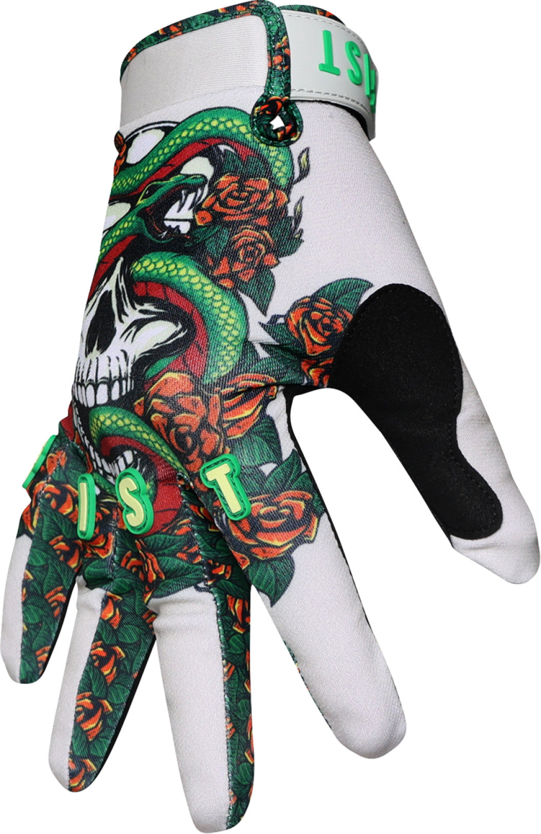 Fist Handwear Strapped Poison Gloves