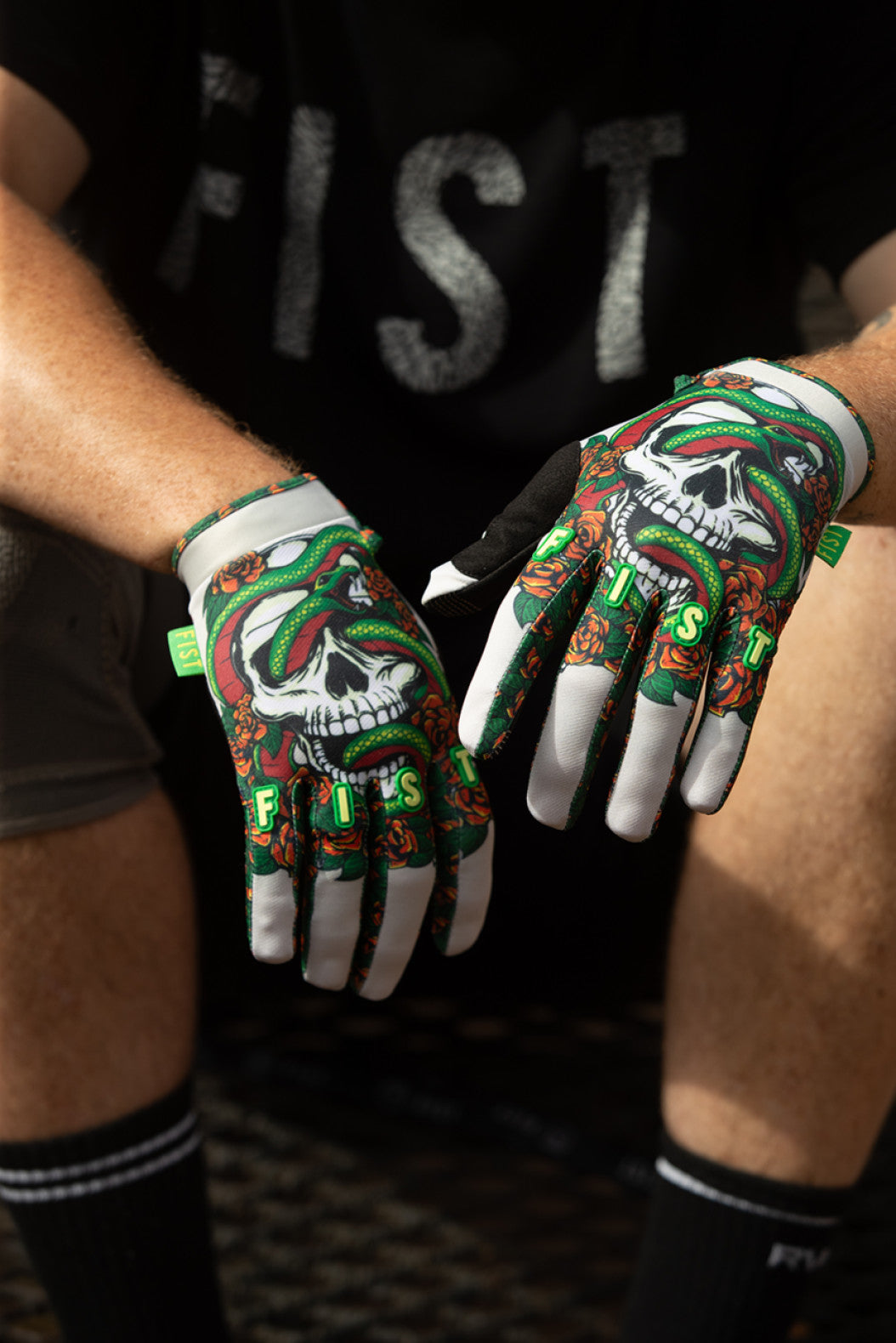 Fist Handwear Strapped Poison Gloves