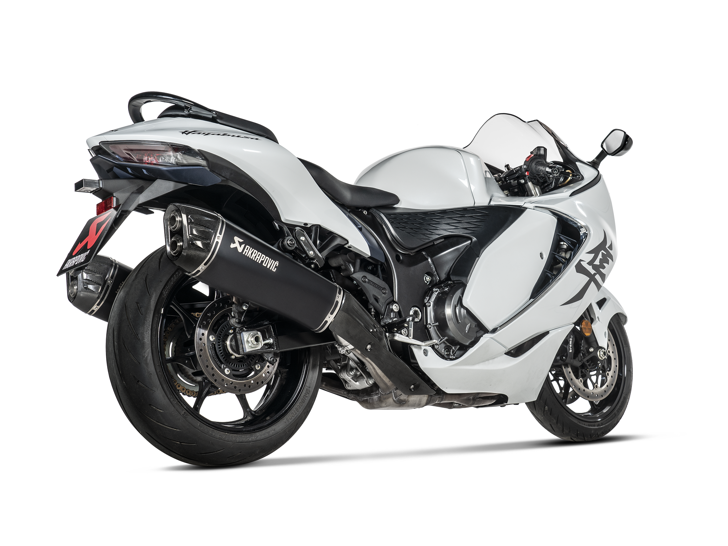AKRAPOVIC Slip-On Line Mufflers - 2022 - 2025 Suzuki GSX-1300R Hayabusa