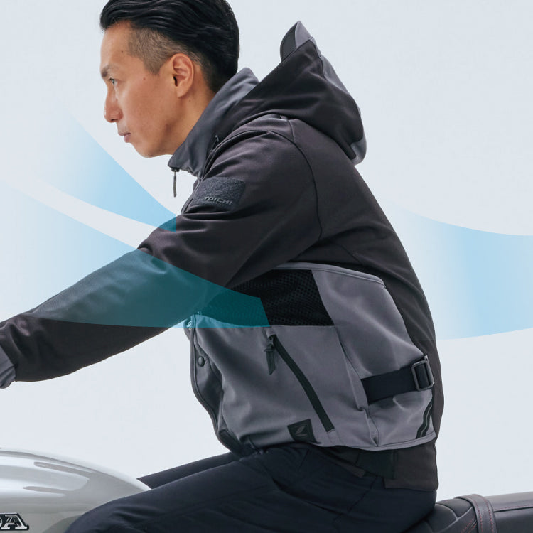 RS Taichi Overlap Mesh Parka Jacket RSJ347
