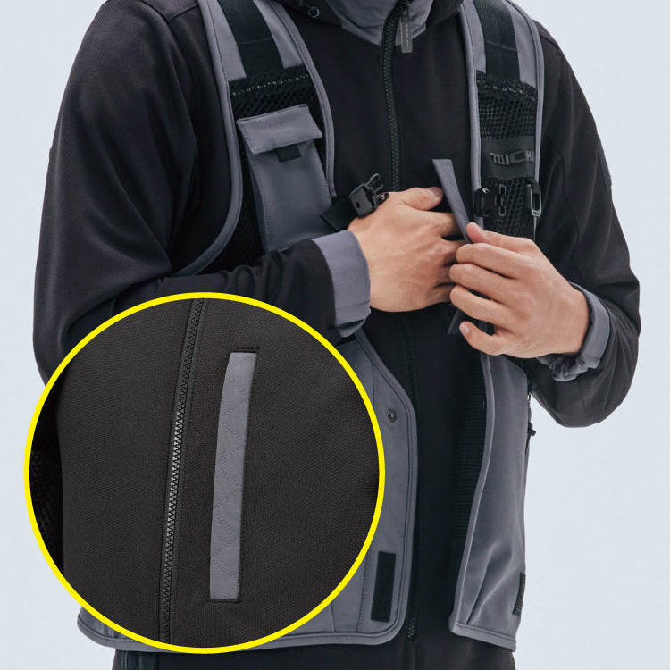 RS Taichi Overlap Mesh Parka Jacket RSJ347